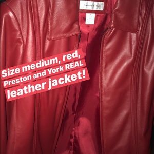 Preston and York REAL leather jacket